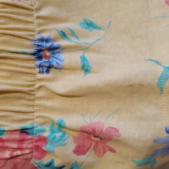 NWT VINTAGE Jacklyn Smith Sport Yellow Floral Print Button Up Blouse Women Large - Picture 7 of 13